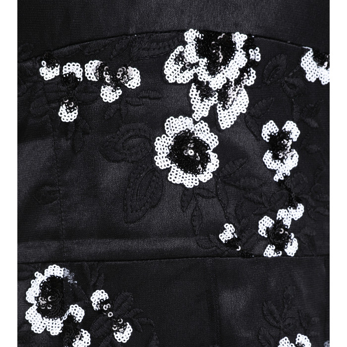 Cocktailkleid mit Blumenbestickung