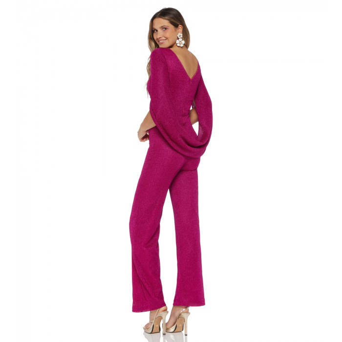 Jumpsuit mit Cape in Pink