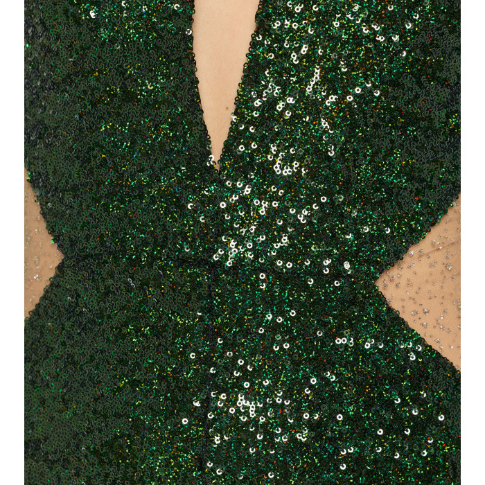 Jumpsuit mit Cut-Outs in Gruen