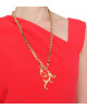 Goldene Gliederkette mit Anhänger