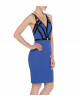 Royalblaues Trägerkleid aus Stretch