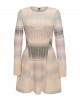 Gemustertes Häkel-Strickkleid
