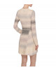 Gemustertes Häkel-Strickkleid