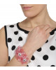 Blumenarmband in Rosé