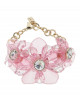 Blumenarmband in Rosé