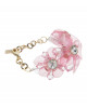 Blumenarmband in Rosé