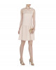 Bouclé Kleid mit besticktem Bubikragen