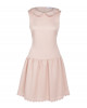Bouclé Kleid mit besticktem Bubikragen