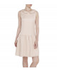 Bouclé Kleid mit besticktem Bubikragen