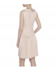 Bouclé Kleid mit besticktem Bubikragen