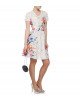 Seidenkleid mit Blumenaufdruck
