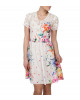 Seidenkleid mit Blumenaufdruck