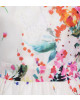 Seidenkleid mit Blumenaufdruck