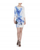Minikleid mit Blumenmuster aus Jersey