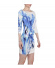 Minikleid mit Blumenmuster aus Jersey