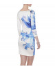 Minikleid mit Blumenmuster aus Jersey
