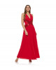Abendkleid mit Applikation in Rot