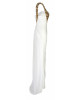 Asymmetrische Abendrobe in Weiss