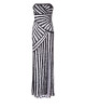Bustierkleid mit Pailletten in Schwarz-Weiss