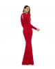 Robe mit edlen Swarovski Applikationen in Rot 