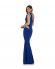  Kleid in Royalblau mit Crystal-Rocks