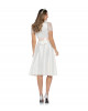 Hochzeitsdirndl Kristina in Weiss/Rosé