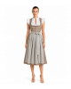 Dirndl Ina mit Froschgoscherl in Taupe