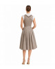 Dirndl Ina mit Froschgoscherl in Taupe
