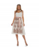 Dirndl Annabella in Weiss-Rosé