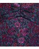 Brokatkleid mit edler Blumenstickerei