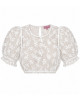 Dirndlbluse in Weiss