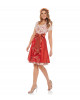 Dirndl in Rot/Coralle