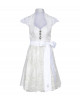  Dirndl in Cremé mit Spitzenrücken