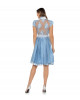 Dirndl in Hellblau mit Blumen