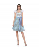 Dirndl in Hellblau mit Engeln