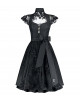 Schwarzes Dirndl mit transparentem Rücken aus Spitze