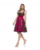 Grünes Dirndl mit zartem Blütendruck