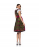 Grünes Dirndl mit zartem Blütendruck