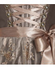 Dirndl in Gold/Nude mit Spitzenschürze