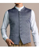 Herrenweste in Blau mit edlem Muster