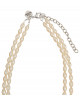 Trendiges Blumencollier in Lila