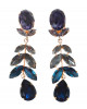Clips in Tropfenform in Blau-Lila-Kristall