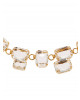 Kette mit Baguette-Steinen in Transparent