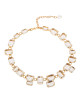 Kette mit Baguette-Steinen in Transparent