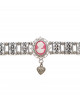 Kropfkette in Silber-Pink