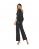 Jumpsuit mit Cape in Schwarz