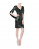 Cocktailkleid mit Cape in Grün