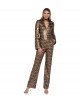Jumpsuit mit Cut-Out in Braun-Bronze