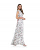 Paillettenkleid mit Blumenprint 