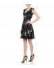 Cocktailkleid mit Blumenbestickung